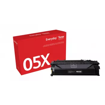 Everyday™ Tóner negro de Xerox, compatible con HP 05X (CE505X), alta capacidad