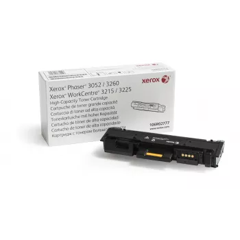 Xerox Genuine Phaser® 3052/3260, WorkCentre® 3215/3225 Cartucho de tóner negro de alta capacidad (3000 páginas) - 106R02777