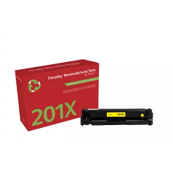 Everyday™ Tóner amarillo remanufacturado de Xerox compatible con HP 201X (CF402X), Alta capacidad
