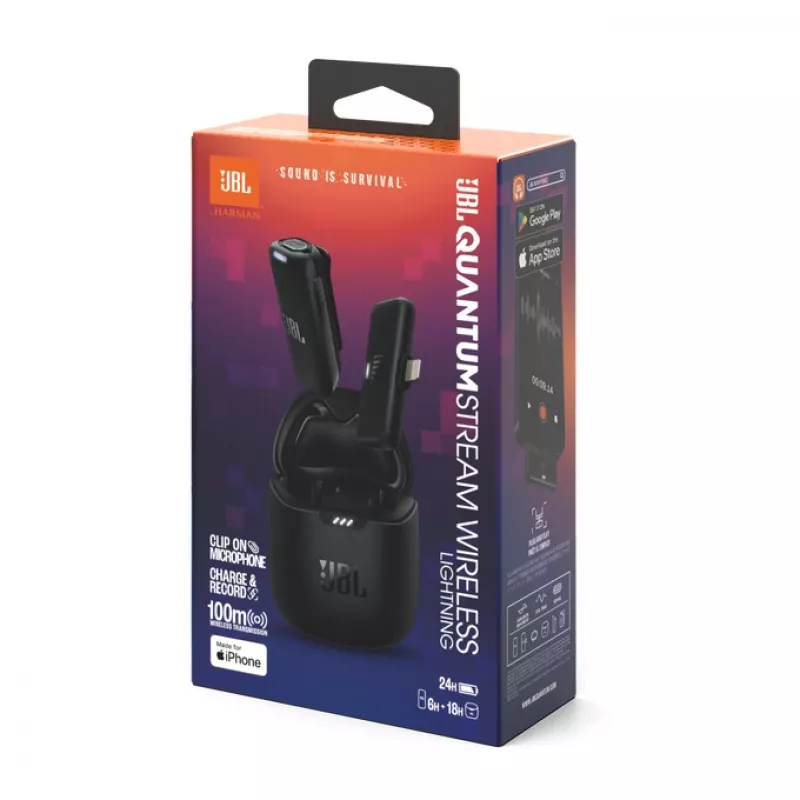 JBL JBLSTRMWLLGHTBLK Micrófono Negro