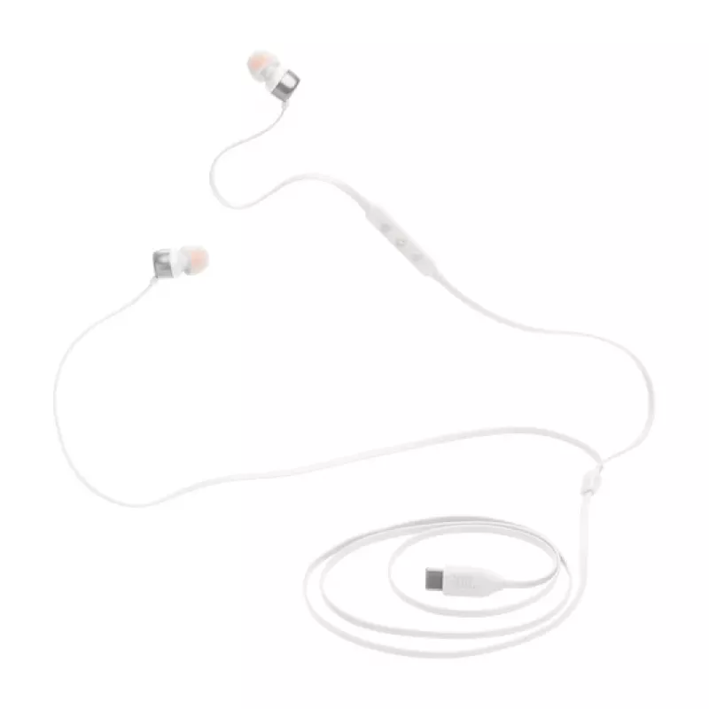 JBL Tune 310C Auriculares con cable In-Ear Llamadas/Música USB Type-C Blanco