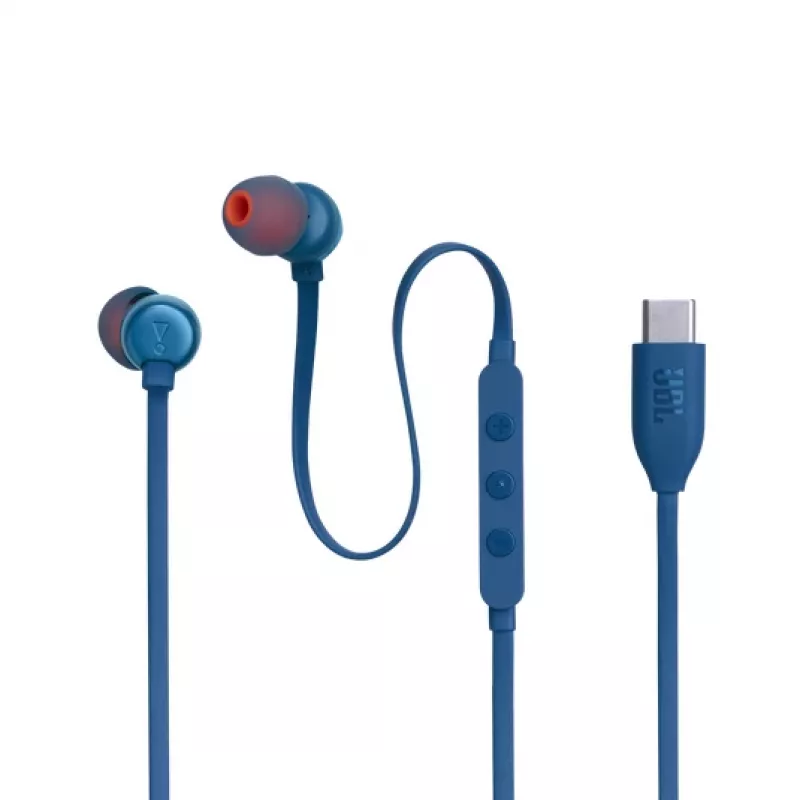 JBL Tune 310C Auriculares USB con cable In-ear Llamadas/Música USB Type-C Azul