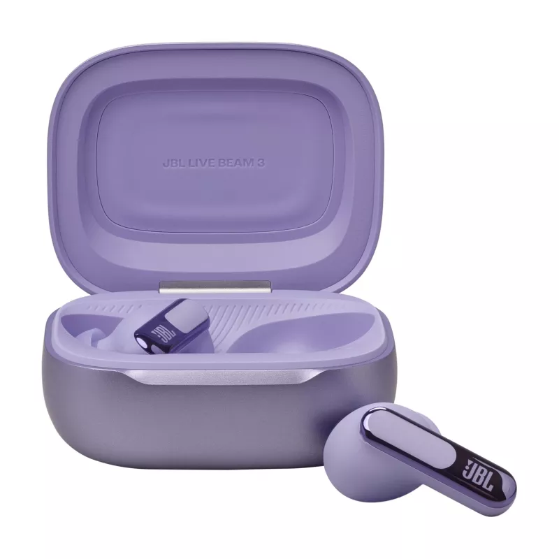 JBL Live Beam 3 Auriculares Inalámbricos In-Ear Llamadas/Música/Deporte/Uso diario Bluetooth Morado