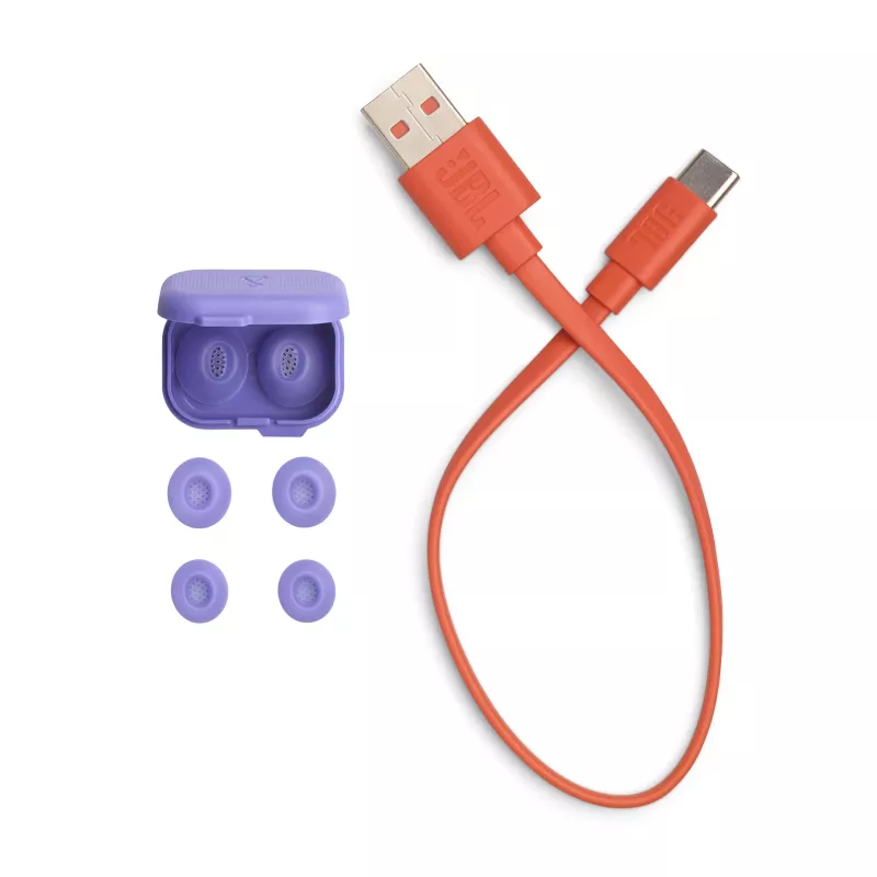 JBL Tune Flex 2 Ghost Edition Auriculares True Wireless Stereo (TWS) In-Ear Llamadas/Música Bluetooth Morado
