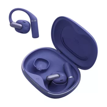 JBL Sense Pro Auriculares TWS con gancho para la oreja, Bluetooth, base de carga USB-C, 20–40000 Hz, Azul, 95,2 g