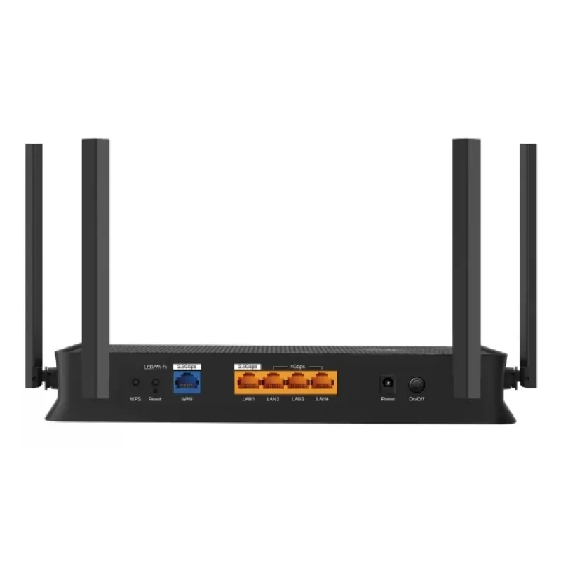 Router de sobremesa Wi-Fi TP-Link EB210 Pro – Dualband 2,4/5 GHz, Wi‑Fi 7 (802.11be), 2,5 Gigabit Ethernet, 5 puertos LAN, USB, Negro