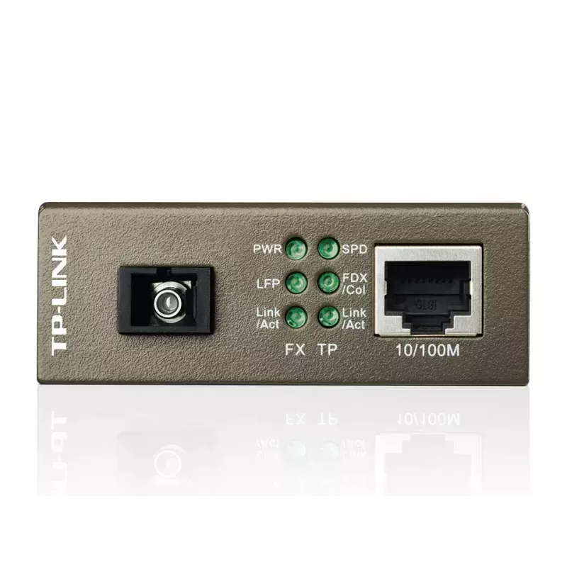 TP-Link MC112CS Convertidor de medios de red 100 Mbit/s Monomodo Negro