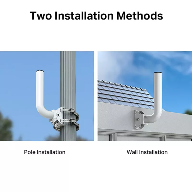 TP-Link Omada Kit de montaje en mástil/pared para punto de acceso exterior, soporte para punto de acceso Wi-Fi, Blanco, Acero inoxidable, TP-Link, 400 g, 1 ud.