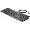 HP Teclado USB Premium, tamaño completo (100 %), con cable, USB, membrana, negro