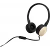 HP Auriculares estéreo H2800 (negro con dorado seda), con cable, llamadas/música, 125 g, auriculares, negro, dorado