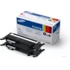 Cartuchos de tóner pack de 2, Samsung CLT-P4092B, negro, 1.500 páginas por cartucho