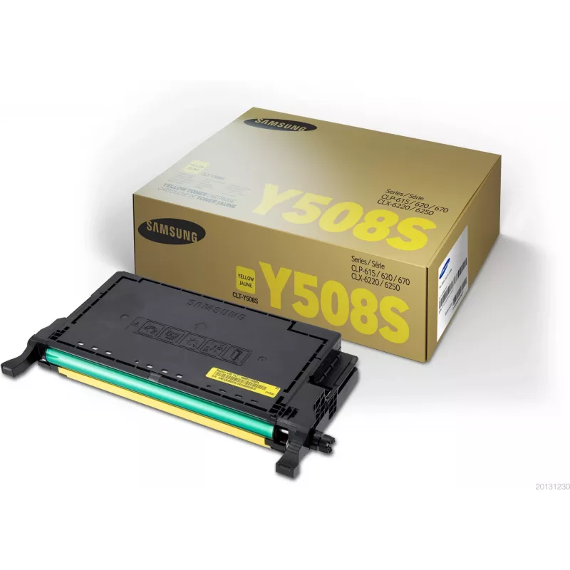 Tóner amarillo Samsung CLT-Y5082S – láser color, 2000 páginas, 1 unidad