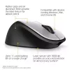 HP ENVY Ratón recargable 500, ambidiestro, láser, RF inalámbrico, 1600 DPI, negro, gris