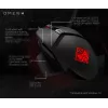 HP OMEN by Reactor Ratón, diestro, óptico, USB Type-A, 16000 DPI, 0,2 ms, negro