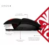 HP OMEN by Reactor Ratón, diestro, óptico, USB Type-A, 16000 DPI, 0,2 ms, negro