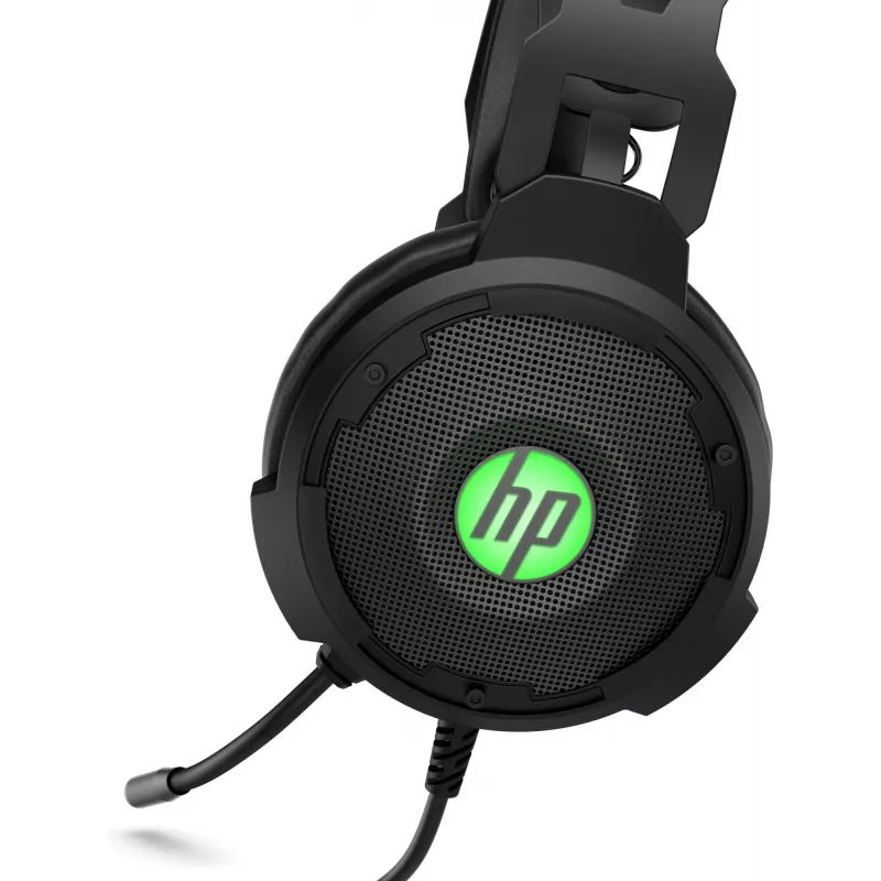 HP Pavilion Gaming Auriculares 600, con cable, gaming, 360 g, auriculares, negro, verde