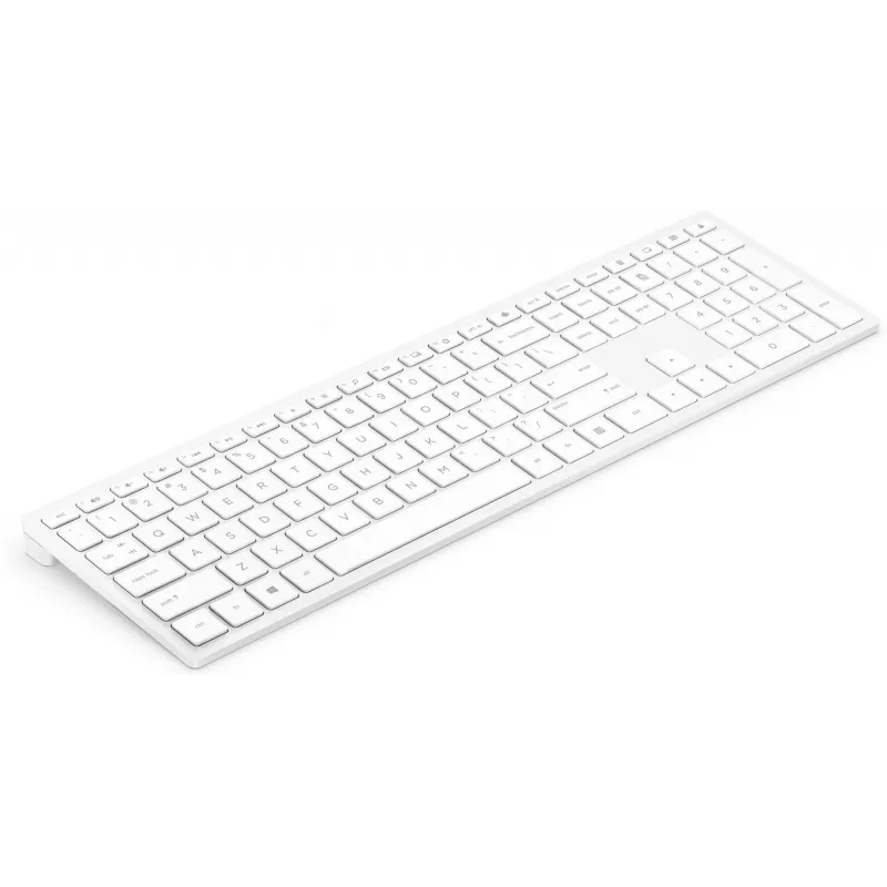 HP Pavilion Teclado inalámbrico 600 blanco, tamaño completo (100%), inalámbrico, RF inalámbrico, mecánico, blanco