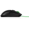 HP Pavilion Gaming Ratón 300, ambidiestro, óptico, USB Type-A, 5000 dpi, negro, verde