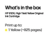 HP 912XL Cartucho de tinta original amarillo de alta capacidad, amarillo, 1 ud., 700 páginas