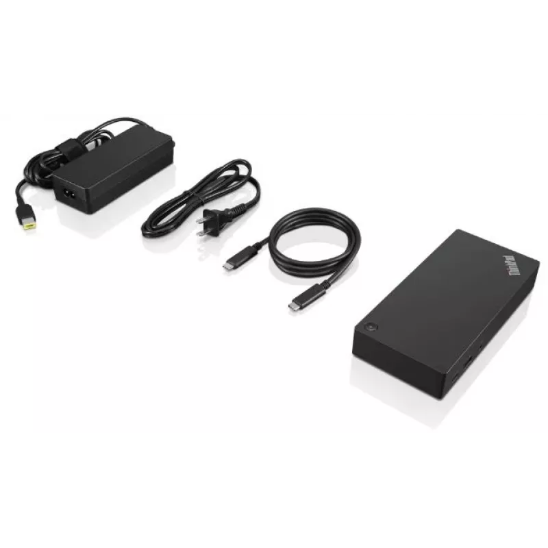 Lenovo ThinkPad USB-C Dock Gen 2 con cable USB 3.2 Gen 1 (3.1 Gen 1) Type-C negro