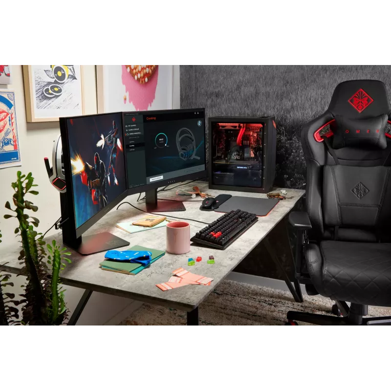 HP OMEN X 27 monitor 68,6 cm (27 pulgadas) 2560 x 1440 píxeles Quad HD negro (reacondicionado)