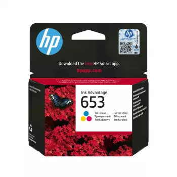 HP 653 Tricolor Cartucho de tinta original Ink Advantage