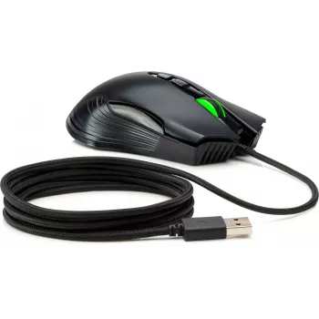 HP X220 Ratón gaming retroiluminado, ambidiestro, óptico, USB Type-A, 3600 DPI, negro