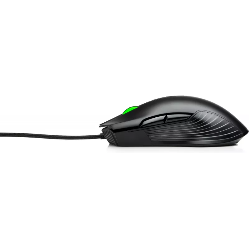 HP X220 Ratón gaming retroiluminado, ambidiestro, óptico, USB Type-A, 3600 DPI, negro