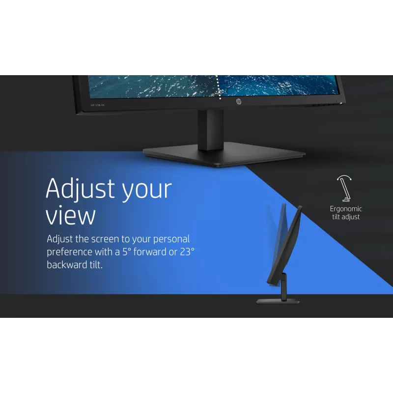 HP V28 Monitor de ordenador 71,1 cm (28 inch) 3840 x 2160 píxeles 4K Ultra HD LED negro