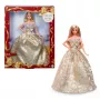 Muñeca Barbie Signature 2025 Holiday Fashion, muñeca coleccionable de temporada, rubia con vestido plateado y dorado