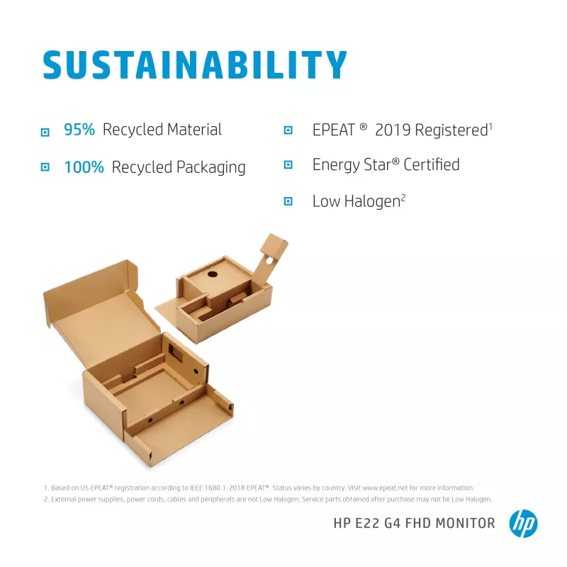 HP E-Series E22 G4 Monitor de ordenador 54,6 cm (21,5