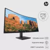 HP P34hc G4 Monitor curvo WQHD USB-C, 86,4 cm (34 inch), 3440 x 1440 píxeles, Wide Quad HD, LCD, 5 ms, negro