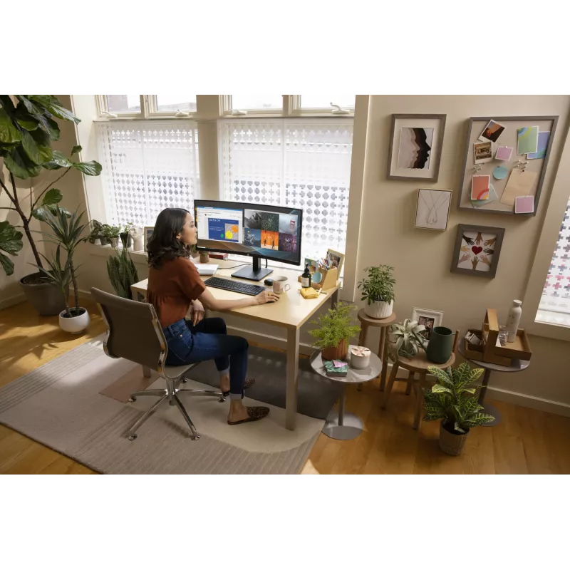 HP P34hc G4 Monitor curvo WQHD USB-C, 86,4 cm (34 inch), 3440 x 1440 píxeles, Wide Quad HD, LCD, 5 ms, negro