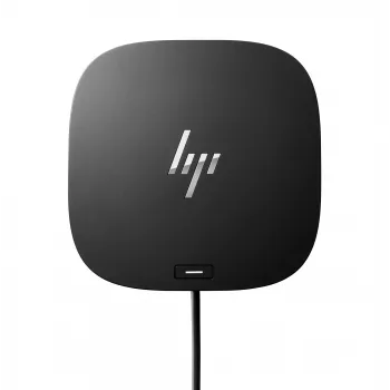 HP USB-C Dock G5, con cable, USB 3.2 Gen 1 (3.1 Gen 1) Type-C, negro, negro, China, compatible con portátiles HP, ordenadores MacBook y otros portátiles.[2]
