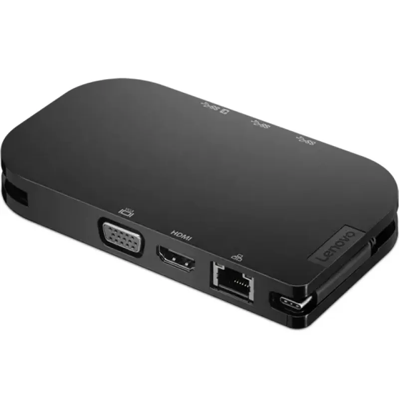 Lenovo 4X91H02421 Hub de interfaz USB Type-C 5000 Mbit/s negro