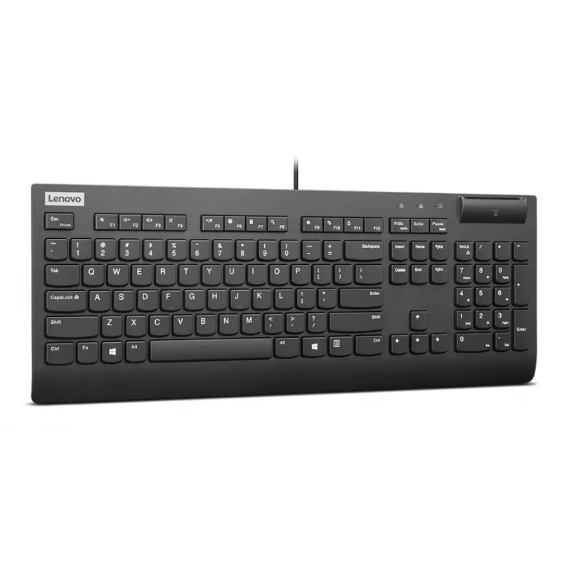 Lenovo Smartcard Wired II Teclado Hogar/Oficina USB nórdico negro