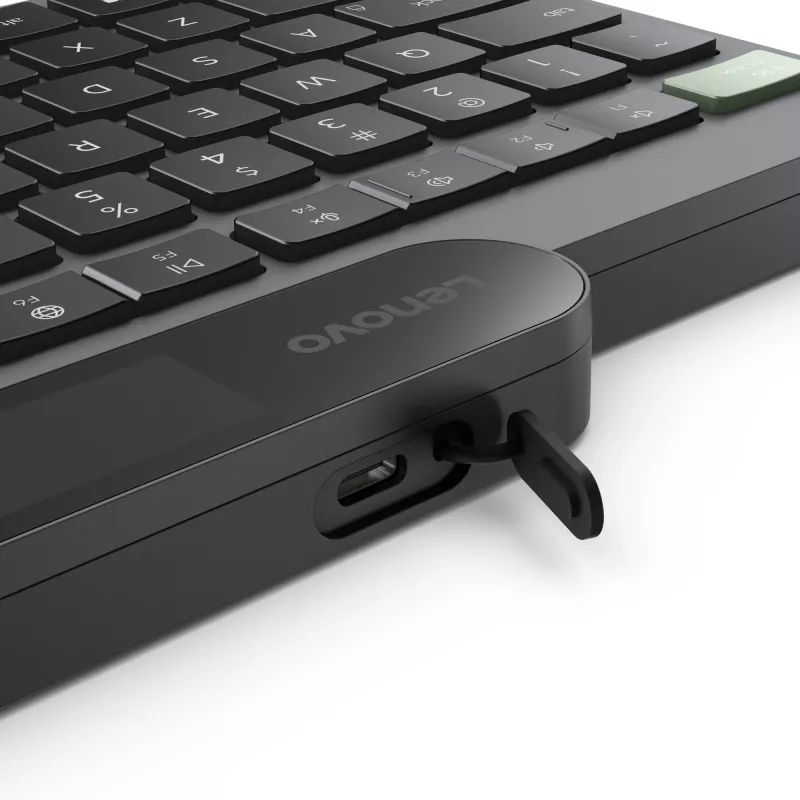 Lenovo 4Y41R69515 Teclado Hogar/Oficina Bluetooth belga, francés negro, verde
