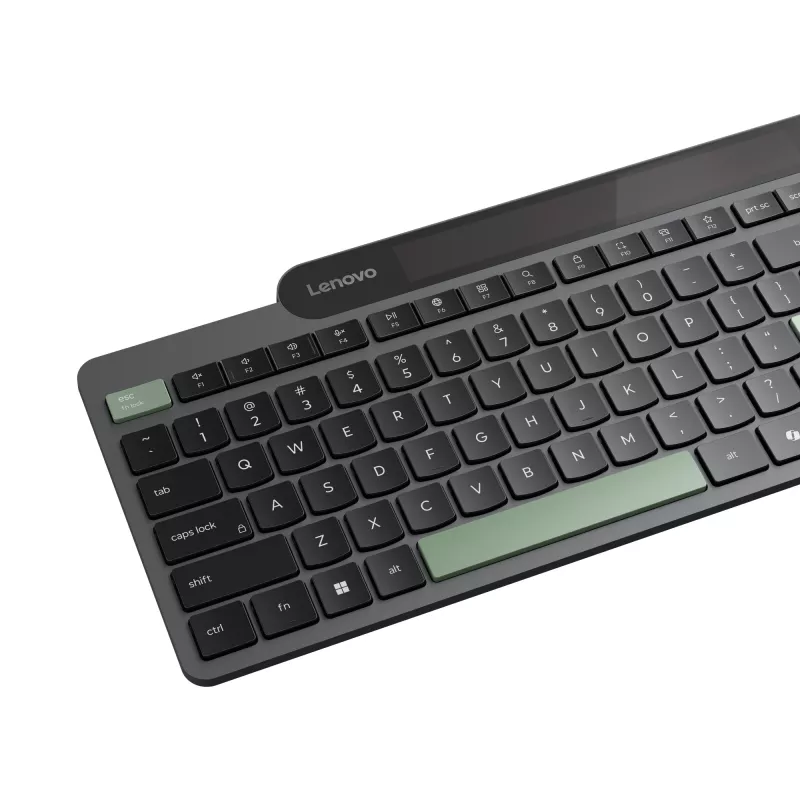 Lenovo 4Y41R69515 Teclado Hogar/Oficina Bluetooth belga, francés negro, verde