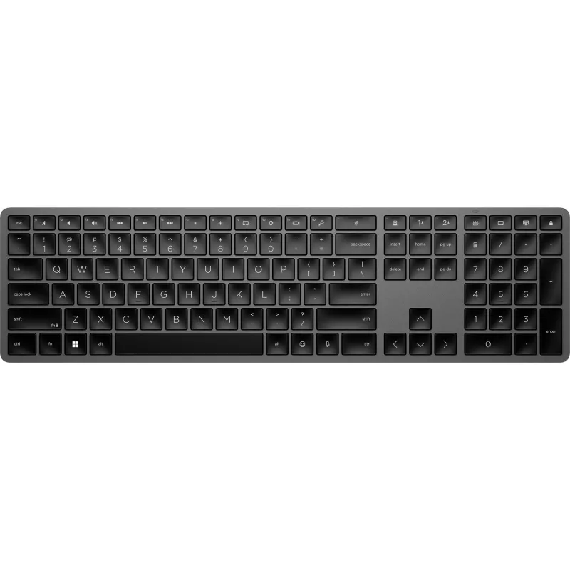 HP 975 Dual-Mode Teclado inalámbrico de tamaño completo RF Wireless Bluetooth negro