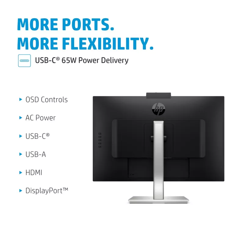 Monitor HP E27m G4 QHD USB-C para conferencias, 68,6 cm (27