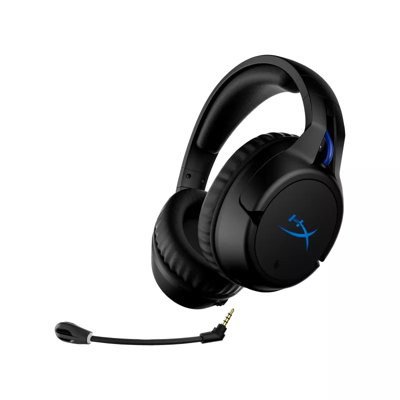 HyperX Cloud Flight - Auriculares gaming inalámbricos (Negro-Azul) - PS5-PS4