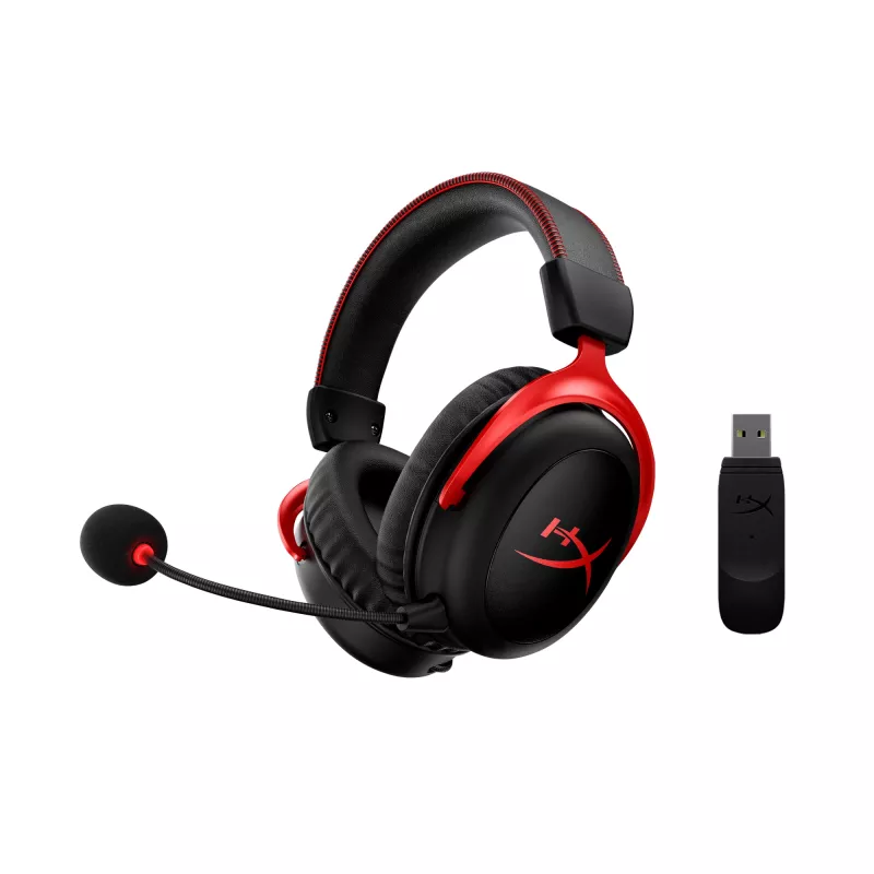HyperX Cloud II Wireless - Auriculares gaming (Negro-Rojo)