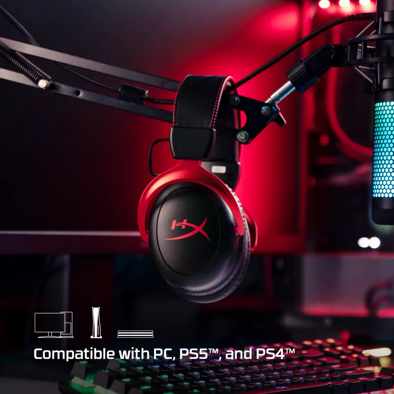 HyperX Cloud II Wireless - Auriculares gaming (Negro-Rojo)
