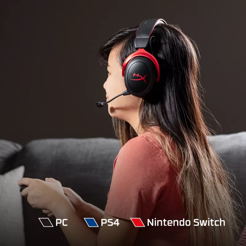 HyperX Cloud II Wireless - Auriculares gaming (Negro-Rojo)