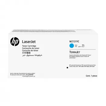 HP W2131YC Cian Cartucho de tóner Original LaserJet Contract, Cian, 1 ud.