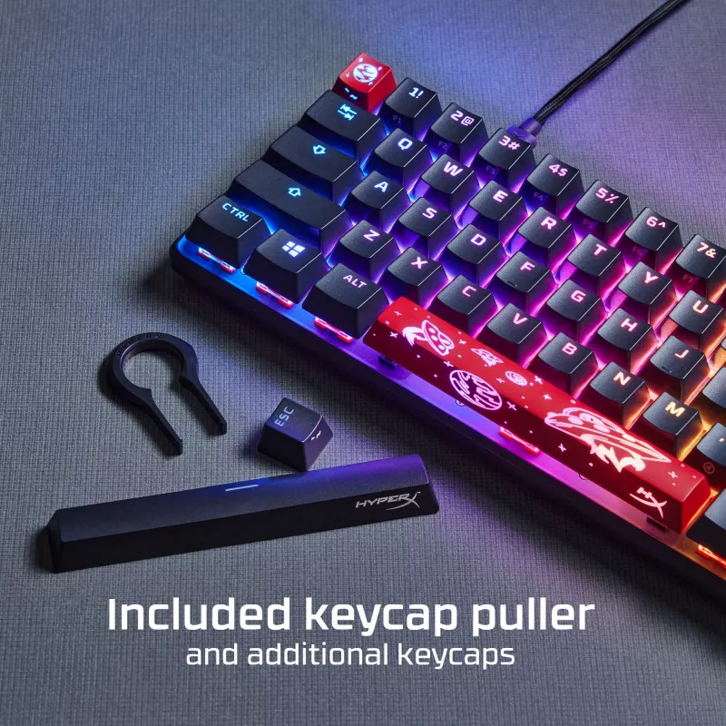 HyperX Alloy Origins 65 – Teclado gaming mecánico – HX Aqua (Distribución US)