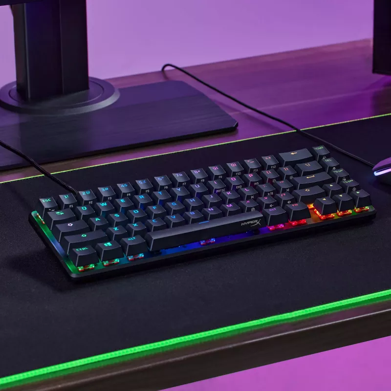 HyperX Alloy Origins 65 – Teclado gaming mecánico – HX Aqua (Distribución US)