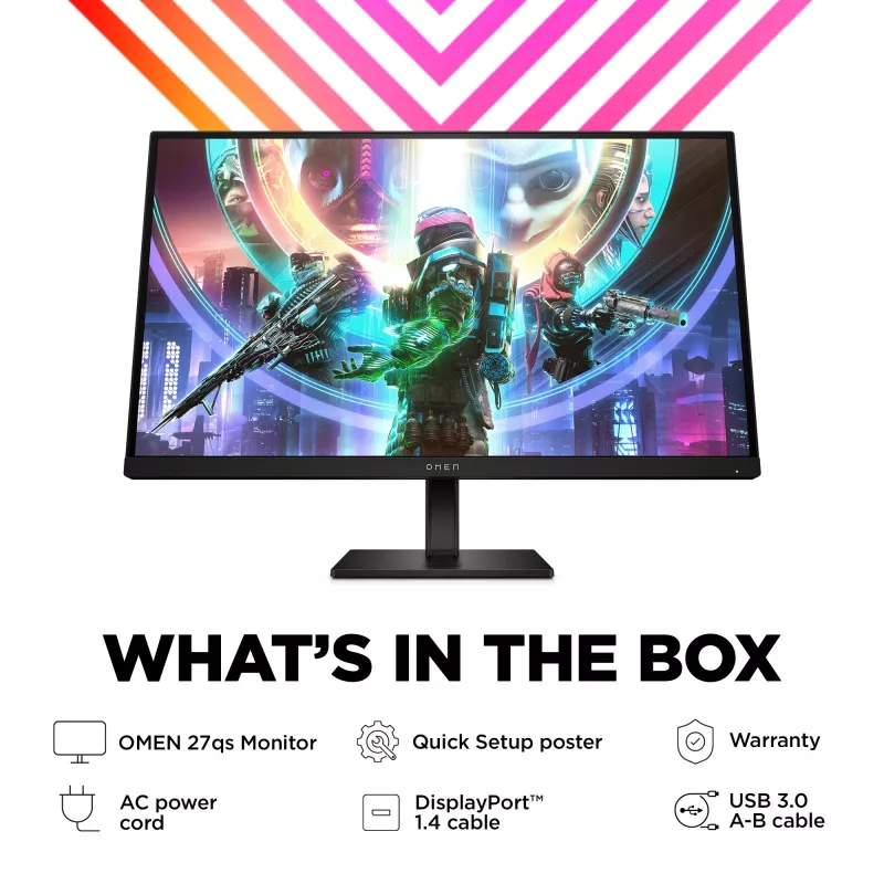 Monitor gaming OMEN by HP 27 inch QHD 240Hz - OMEN 27qs