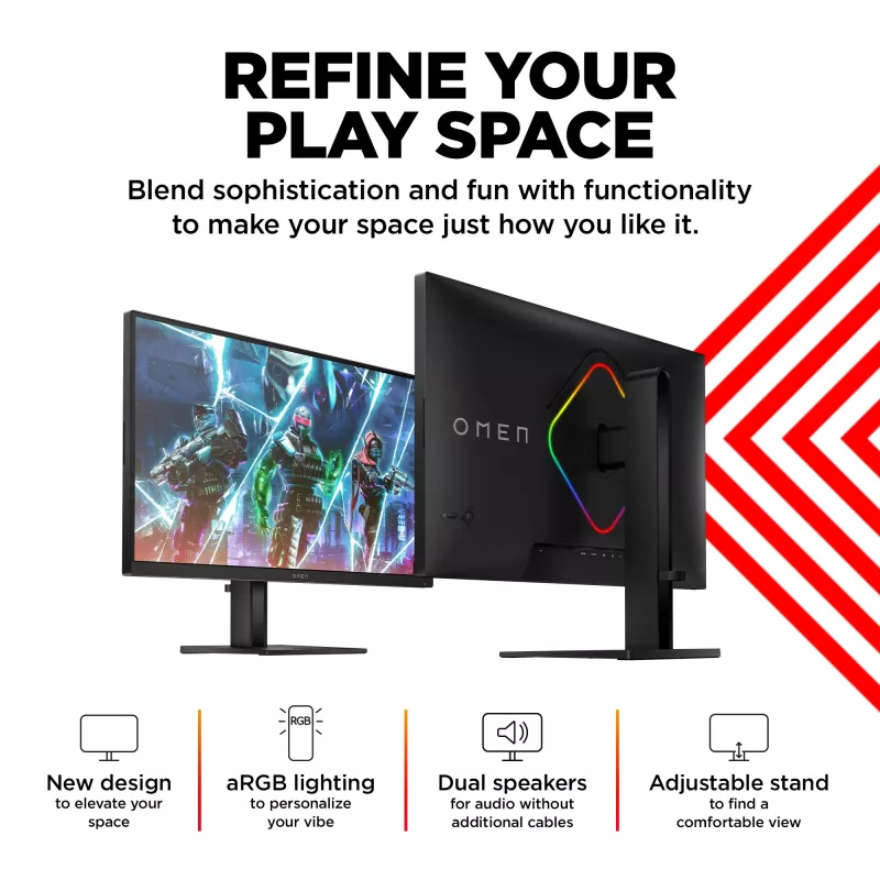 Monitor gaming OMEN by HP 27 inch QHD 240Hz - OMEN 27qs