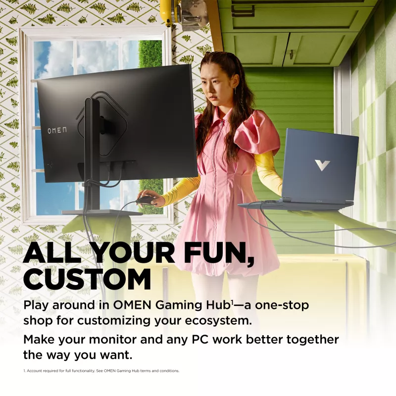 OMEN by HP 31,5 pulgadas QHD 165Hz monitor gaming curvo - OMEN 32c (reacondicionado)